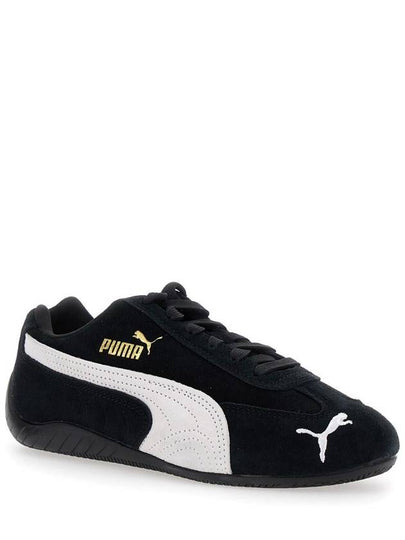 'Speedcat' Black Sneakers With Logo Print On The Side And Logo Lettering On The Side In Leather Unisex - PUMA - BALAAN 2