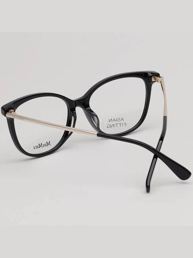 Glasses frame MM5008F 001 black horn rim Asian fit - MAX MARA - BALAAN 4