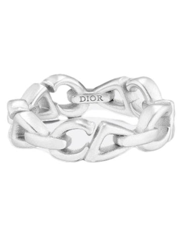 CD30 Chain Link Ring Silver - DIOR - BALAAN 1