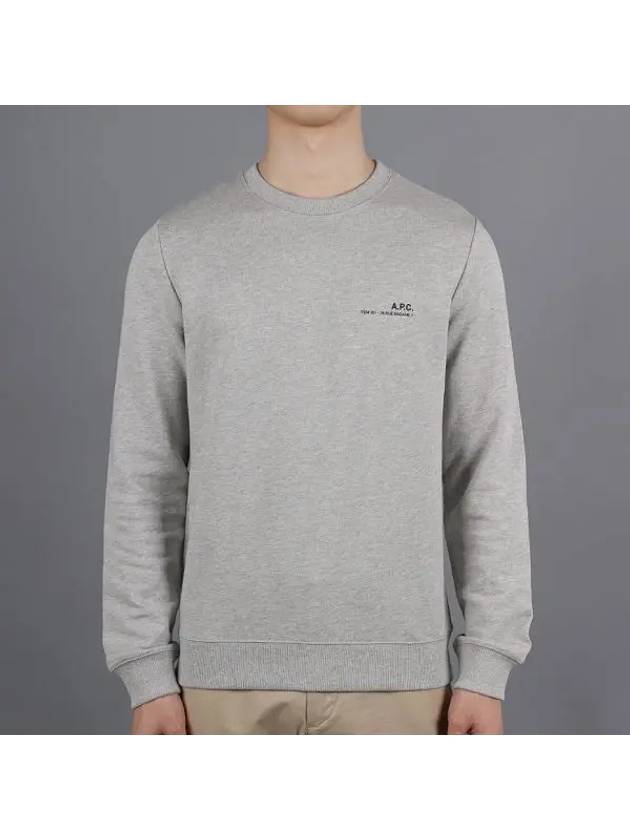 Item Logo Cotton Sweatshirt Grey - A.P.C. - BALAAN 2