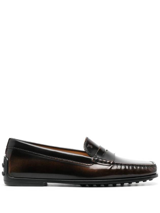 City Gomino Leather Driving Shoes Brown - TOD'S - BALAAN 1