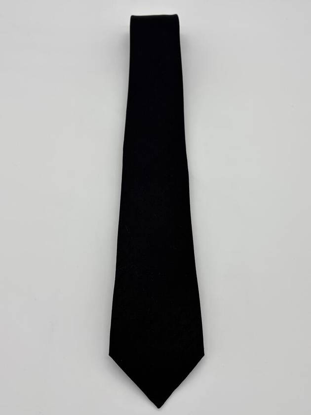 Faconnee New H Tie Black - HERMES - BALAAN 3