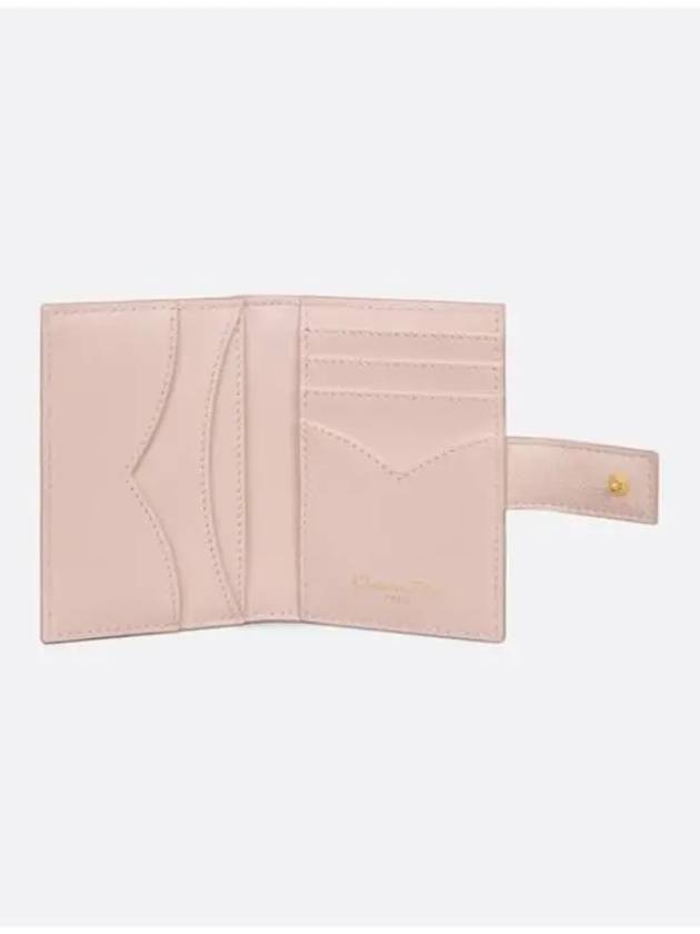 Cargo Vertical Calfskin Card Wallet Pink - DIOR - BALAAN 4