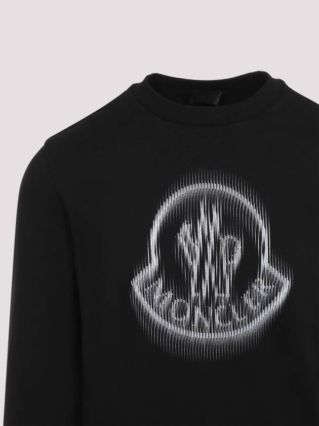 Blurred Logo Sweatshirt - MONCLER - BALAAN 4