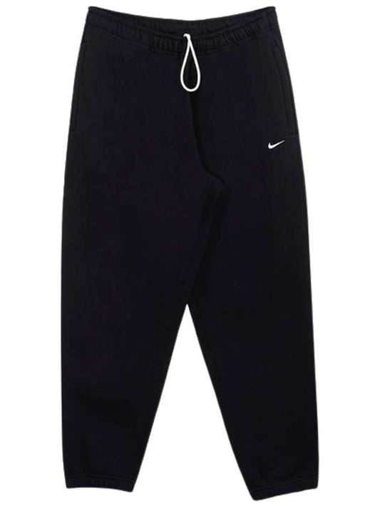 Men's Solo Swoosh Fleece Pants Black - NIKE - BALAAN.