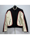 J-Blink Color Block Biker Jacket Black White - DIESEL - BALAAN 2