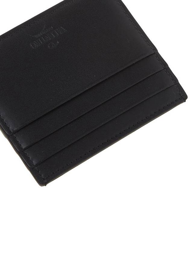 VLTN Neon Card Wallet Black - VALENTINO - BALAAN 9