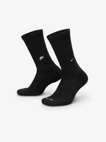 Everyday crew socks 2 colors black white FZ3073 011 - NIKE - BALAAN 1