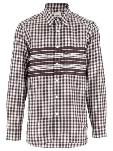 Burberry Cannelton Long Sleeve Check Cotton Poplin Shirt Size Large - BURBERRY - BALAAN 1