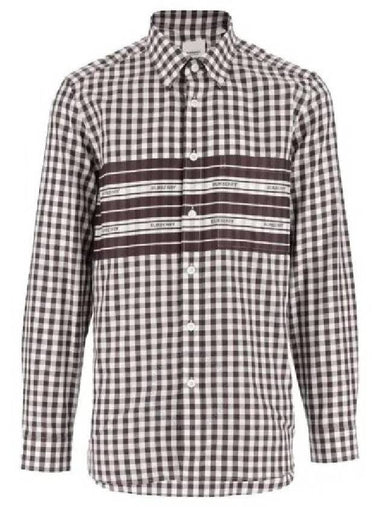 Burberry Cannelton Long Sleeve Check Cotton Poplin Shirt Size Large - BURBERRY - BALAAN 1