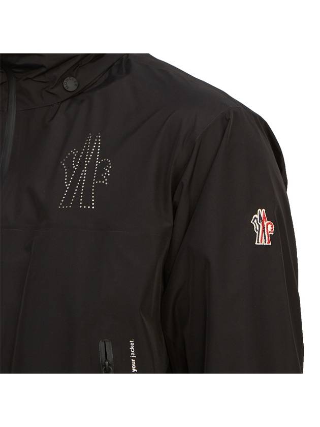 Grenoble Vieille Zip-Up Jacket Black - MONCLER - BALAAN 9