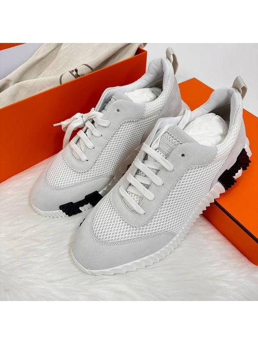 Bouncing Mesh Men s Sneakers White - HERMES - BALAAN 1