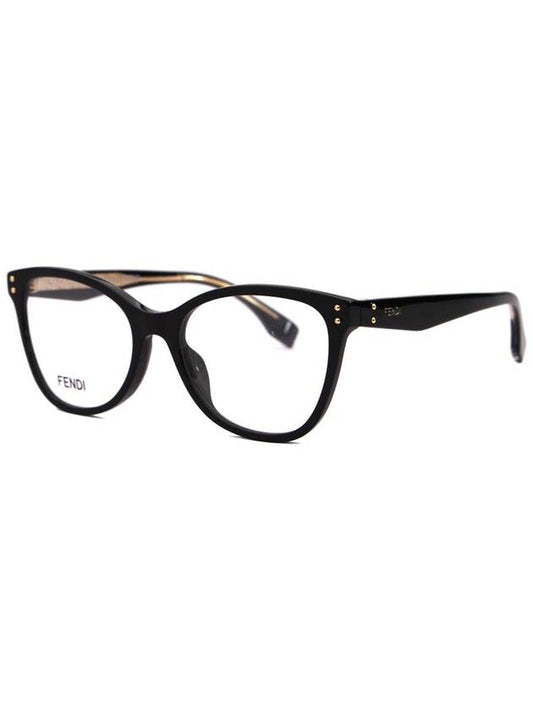 FE50006I 001 Officially imported cat eye horn rim Asian fit luxury glasses frame - FENDI - BALAAN 1