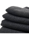 Classic Wool Muffler Dark Grey Melange - TOTEME - BALAAN 5