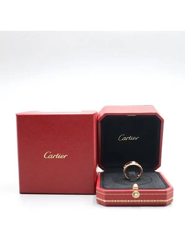 B4087500 18K pink gold 3 point diamond love ring 5 5mm No 11 - CARTIER - BALAAN 4