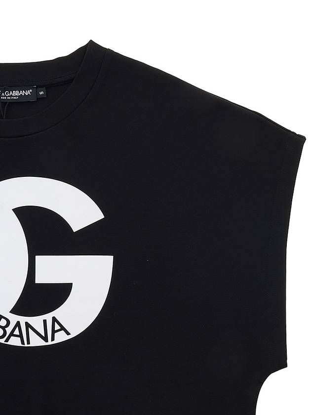 DG Logo Short Sleeve T-Shirt Black - DOLCE&GABBANA - BALAAN 5