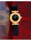 Clos Black Edition Full Diamond Women s Leather Quartz Watch - CARTIER - BALAAN 7