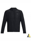 Men's UA Storm Run Hooded Jacket Black - UNDER ARMOUR - BALAAN 2