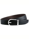 Man's Classic Reversible Leather Belt Black Brown - MONTBLANC - BALAAN 2