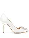 Hangisi Satin Pumps - MANOLO BLAHNIK - BALAAN 1