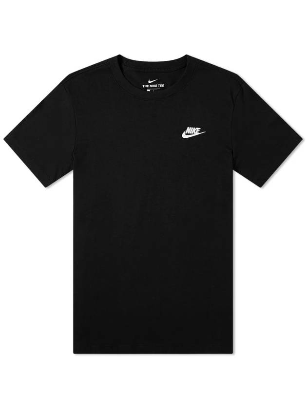 Sportswear Club Short Sleeve T-Shirt Black - NIKE - BALAAN 1