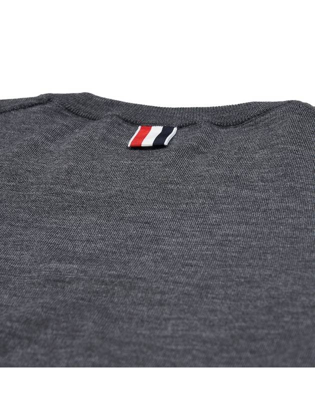 4-Bar Merino Jumper Wool Knit Top Grey - THOM BROWNE - BALAAN 9