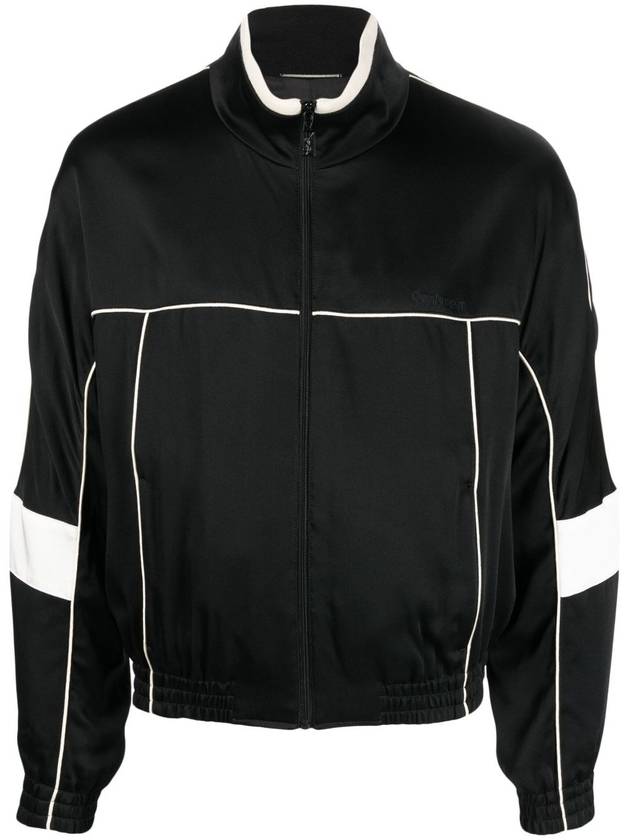 Teddy Zip-Up Jacket Black - SAINT LAURENT - BALAAN 1