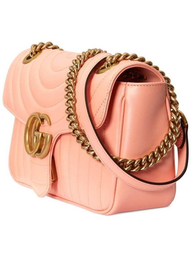 GG Marmont Matelasse Shoulder Bag Pink - GUCCI - BALAAN 4