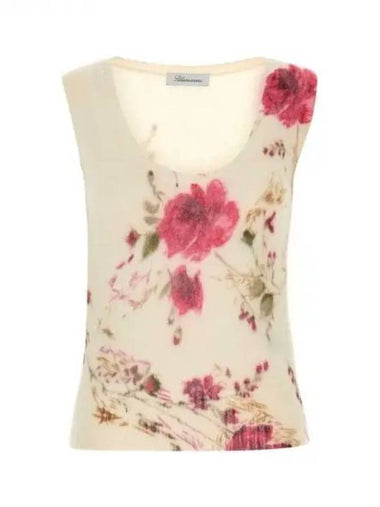 Blumarine flower jacquard knit vest 271528 - BLUMARINE - BALAAN 1