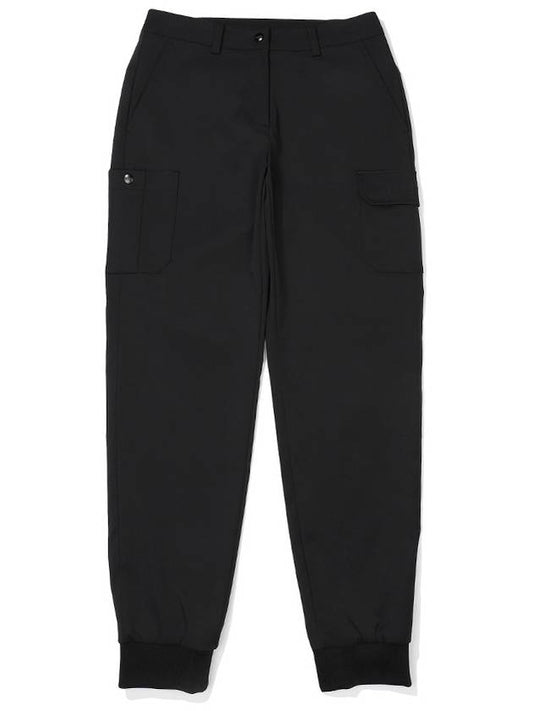 Slim Cargo Jogger Pants BLACK WOMAN - MALBON GOLF - BALAAN 1