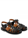 Leather Fisherman Sandals Black - MARNI - BALAAN 2