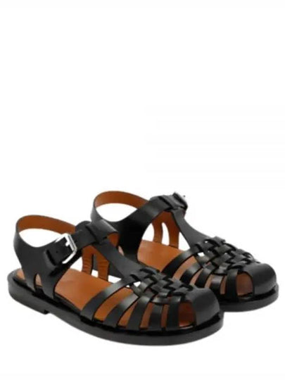 Leather Fisherman Sandals Black - MARNI - BALAAN 2