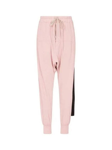 WOMEN DRKSHDW Round Seam Drawstring Jogger Pants Pink - RICK OWENS - BALAAN 1