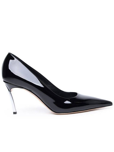 Casadei 'Superblade' Black Leather Pumps - CASADEI - BALAAN 1