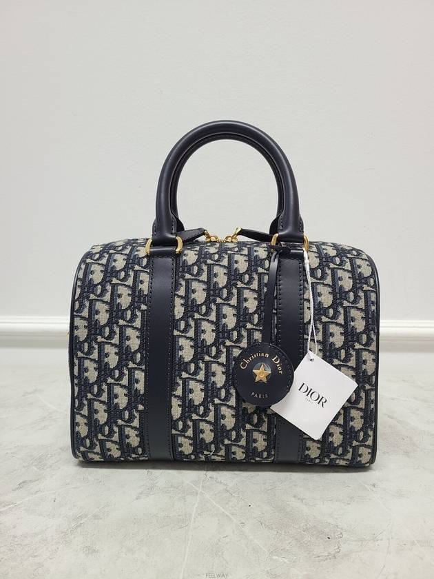 Used luxury goods Louis It Blue oblique jacquard groove 25 bag - DIOR - BALAAN 1