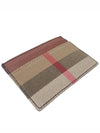 Sandon Check Leather Card Wallet Brown - BURBERRY - BALAAN 4