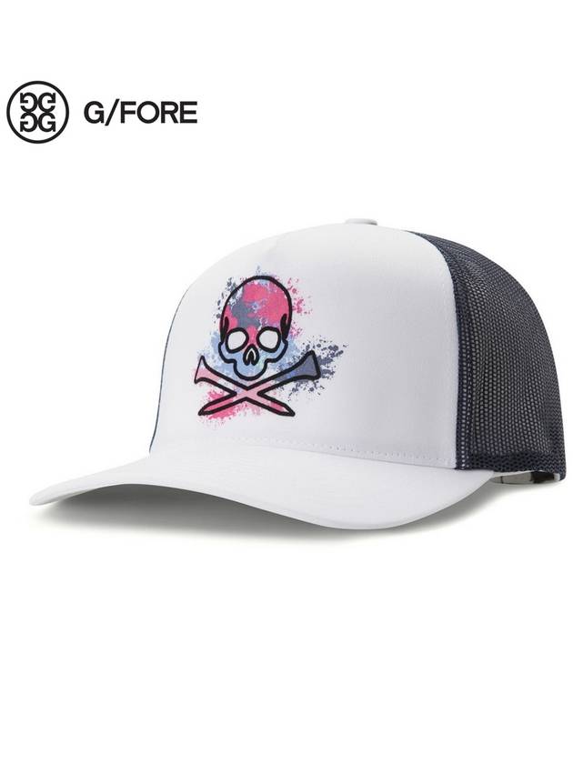 Splatter Skull TS Mesh Golf Ball Cap Snow - G/FORE - BALAAN 2