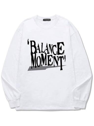 Balance Moment Long Sleeve T-Shirt White - VANN WORKS - BALAAN 1