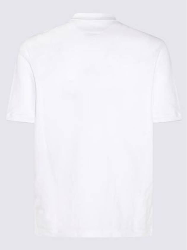 Embroidered Logo Short Sleeve Polo Shirt White - BRUNELLO CUCINELLI - BALAAN 6