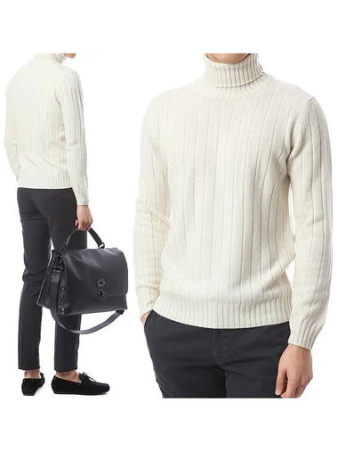 Cashmere Ribbed Turtleneck ILLMML136 IL53029 100 - RVR LARDINI - BALAAN 1