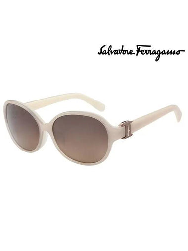 Eyewear Logo Round Sunglasses Ice Zyl - SALVATORE FERRAGAMO - BALAAN 1