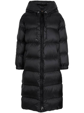 black Seypa hooded down jacket SEIPA 009 00451 - MAX MARA - BALAAN 1