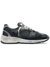 Running Leather Mesh Suede Low Top Sneakers Dark Blue - GOLDEN GOOSE - BALAAN 2