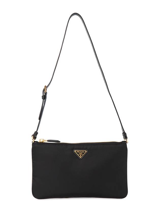 Triangle Logo Pouch Shoulder Bag Black - PRADA - BALAAN 2