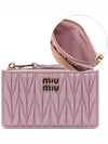 Matelasse Leather Envelope Wallet Pink - MIU MIU - BALAAN 2