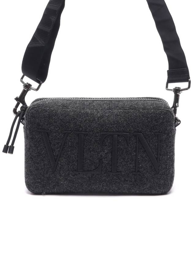 VLTN Logo Cross Bag Grey - VALENTINO - BALAAN 3