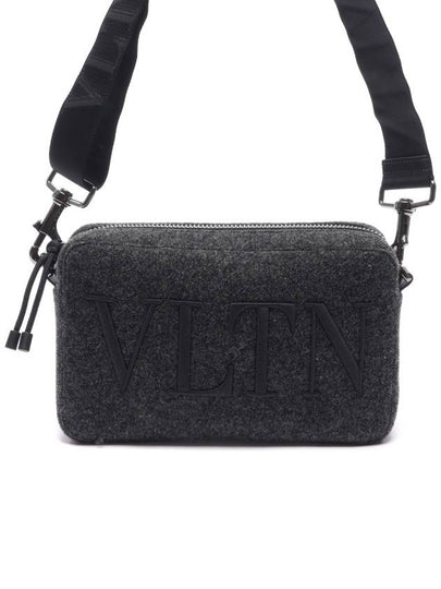 VLTN Logo Cross Bag Grey - VALENTINO - BALAAN 2