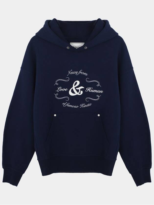 Classic Embroidery Hoodie Classic Navy - KINETO - BALAAN 3