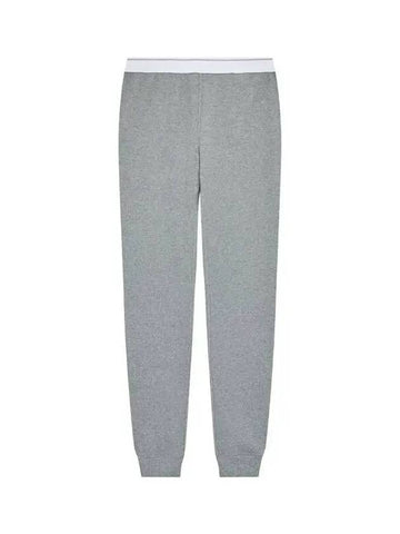 UNISEX Waffle Cotton Jogger Pants Melange Gray - ALEXANDER WANG - BALAAN 1