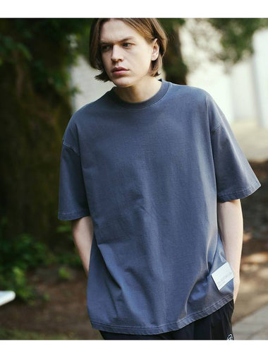 _PIGMENT WAPPEN OVER FIT SHORT SLEEVE T SHIRTS NAVY - THE GREEN LAB - BALAAN 1